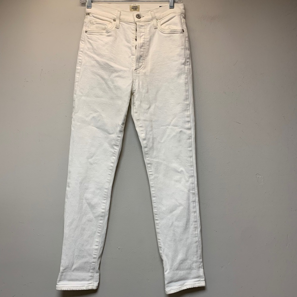 Citizens of Humanity Olivia Jeans Womens 28 White Excellent High Rise Slim Ankle